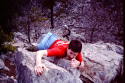 Brian Issing climbing Pinnacle Mountain, Arkansas